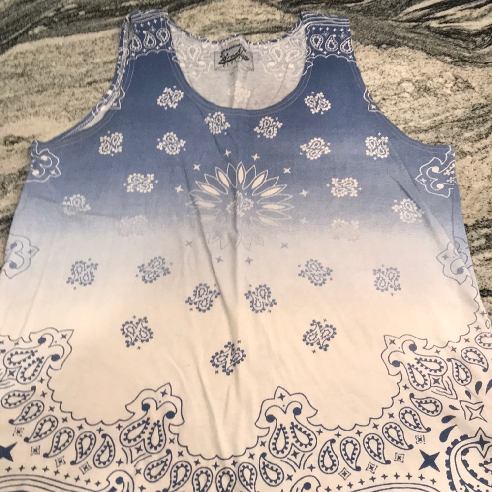 Mens paisley tank top